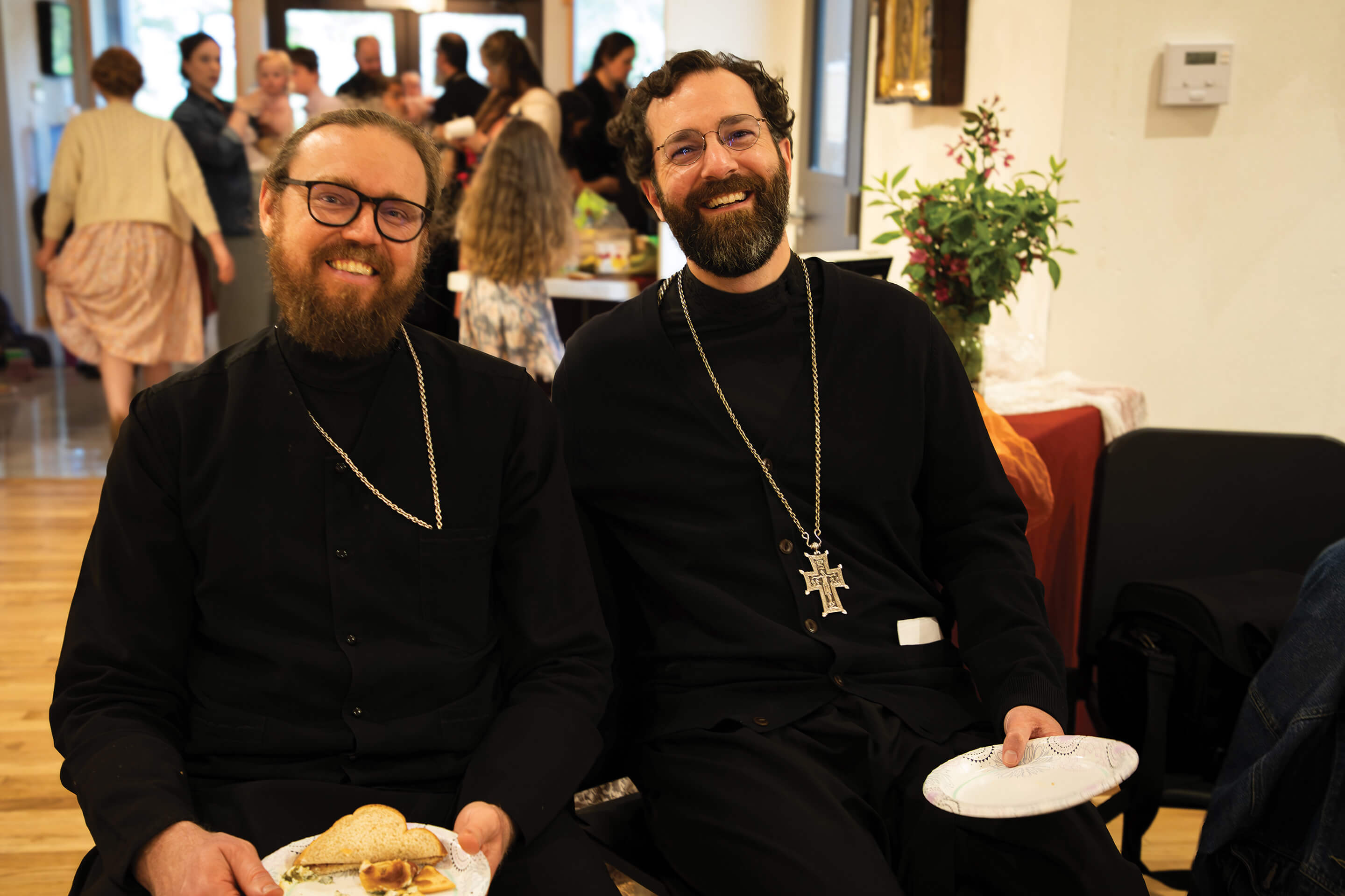 St. Tikhon's Seminary Community seminarians in fellowship together.