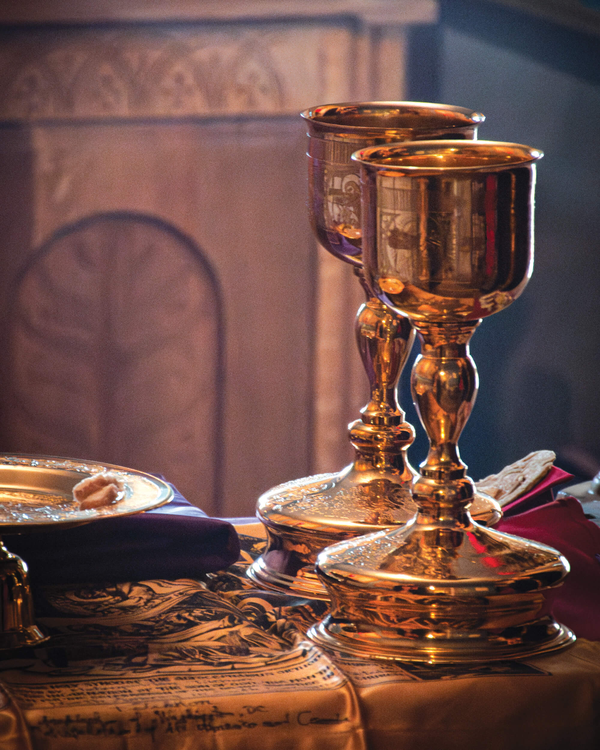 St. Tikhon's Seminary Community chalices on altar