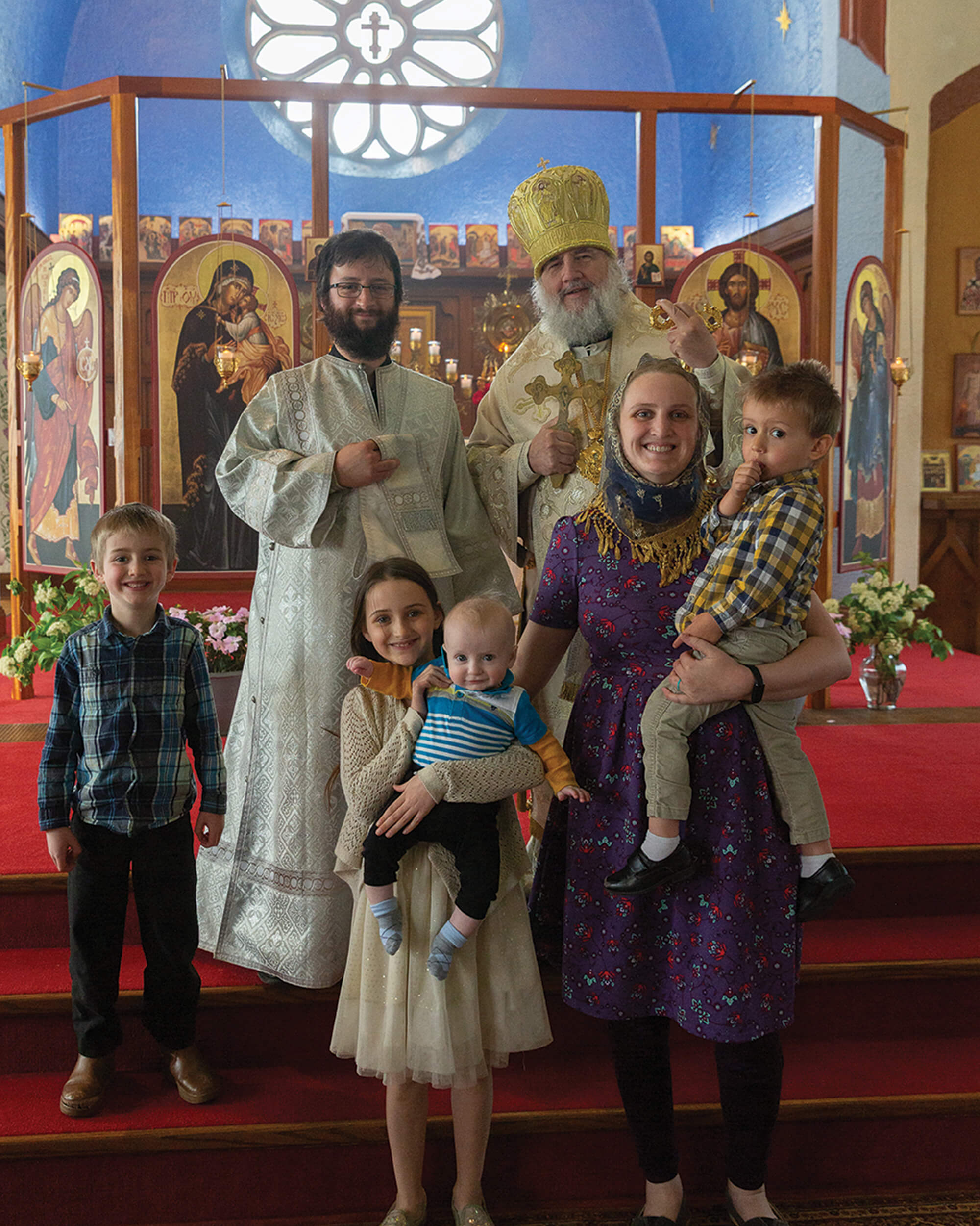 St. Tikhon's Seminary News & Media Stories Deacon Eugene Schreder, his wife, and their four children.